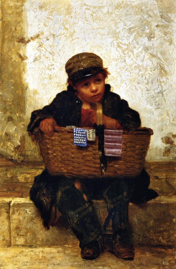 The Button Seller Print
